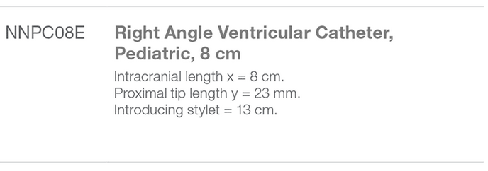 Sophysa NNPC08E Pediatric Right Angle-catheters-products-from-rycol-medical-in-ireland