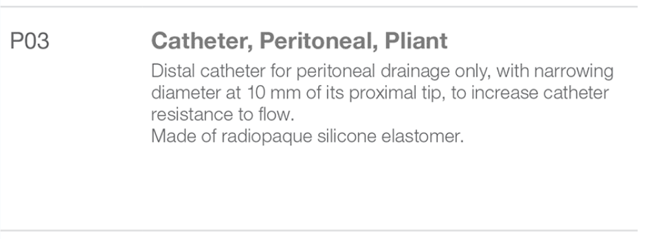 Sophysa P03 Distal Catheters from Rycol Medical in Ireland