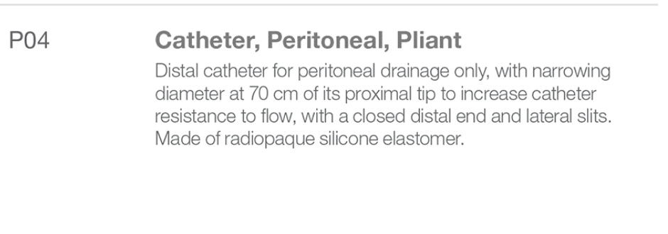 Sophysa P04 Distal Catheters from Rycol Medical in Ireland