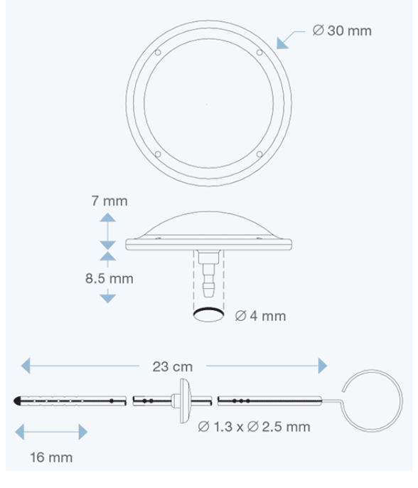 RE- 2011 Bottom Inlet Standard Reservoir products from Rycol Medical in Ireland