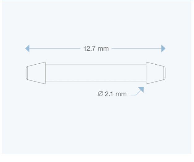 CS1 Symmetrical 2 Way Tuohy Needle Connector drawing  from Rycol in Ireland