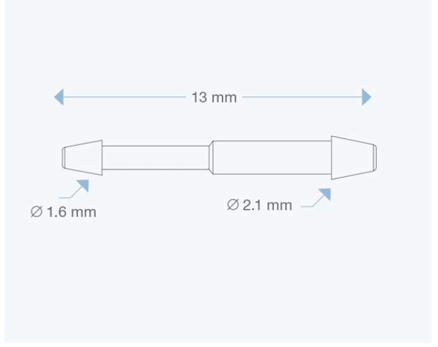 CS2 Asymmetrical  2 Way Tuohy Needle Connector drawing  from Rycol in Ireland