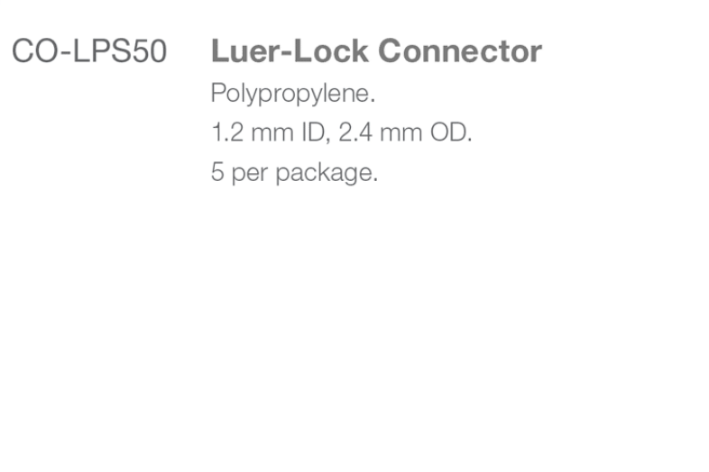 CO-LPS50 Luer-Lock 2 Way Tuohy Needle Connector spec  from Rycol in Ireland