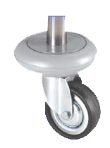 Stainless Steel Instrument Trolley Castor Wheel Bumper available from Rycol Medical in Ireland